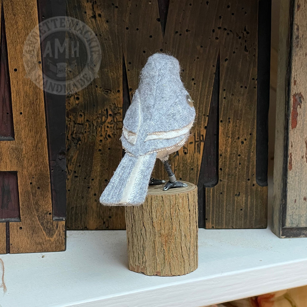 Mini bird on branch block