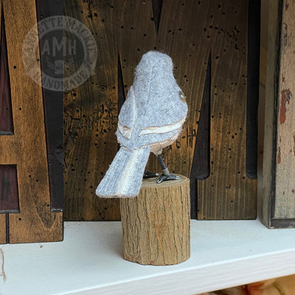 Mini bird on branch block